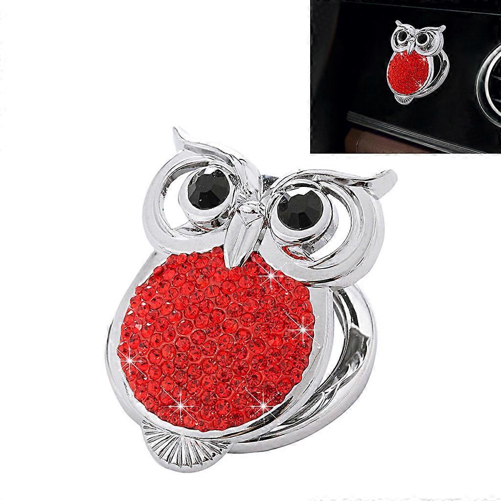 Push Start Button Cover Bling-Ring Emblem-Sticker Car Decor Sparkly Crystal for Rhinestone for Key Ignition Starter Knob red