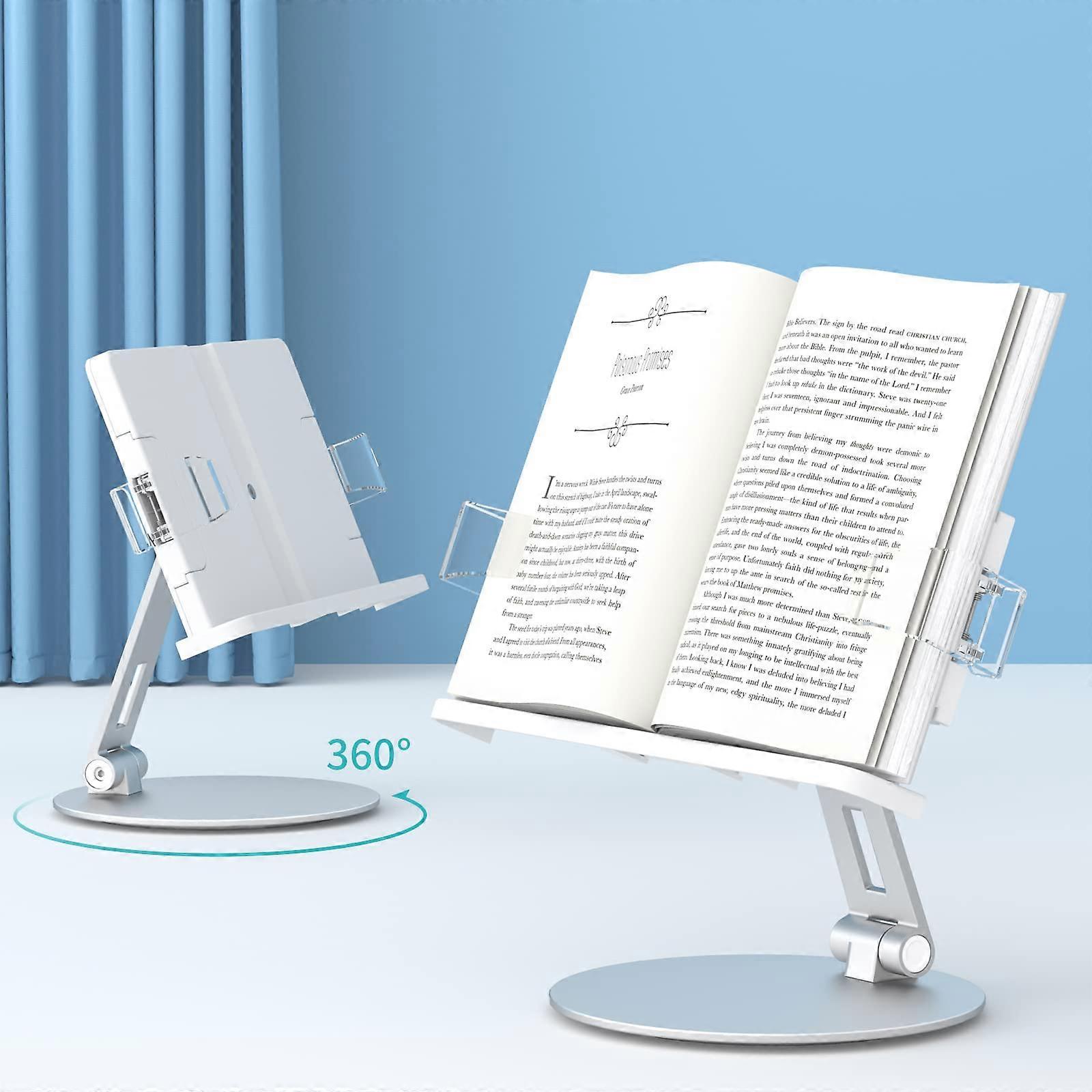 Adjustable Book Stand for Reading and Cooking