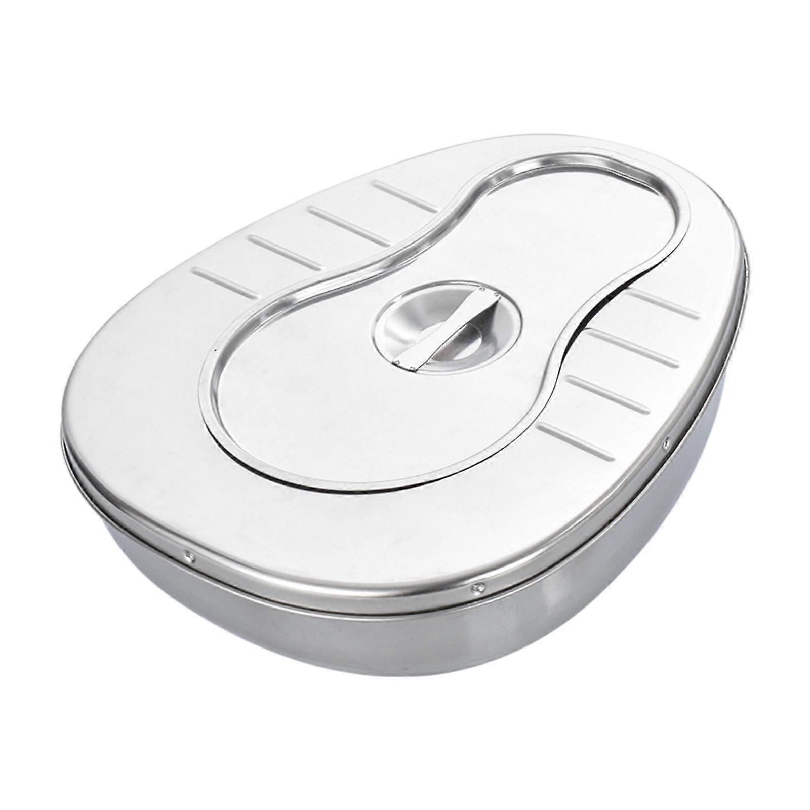 Bed Pan for Elderly Toilet Bowl Bedside Commode Reusable Stable Smooth Pee