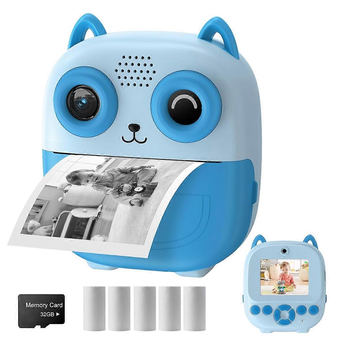 Instant printing of children's cameras, a multifunctional camera for children that can print photos instantly. High definition children's digital