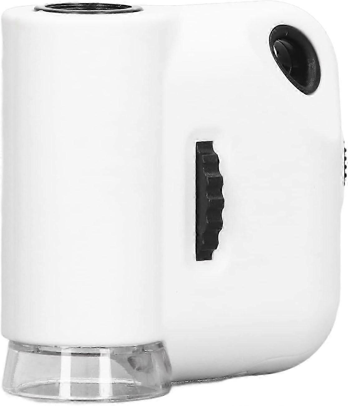 Miniature Portable Microscope 55X High Magnification with LED Light 3D Printed Acrylic Optical Lens, for Reading Newspapers Electronic Maintenance Jew