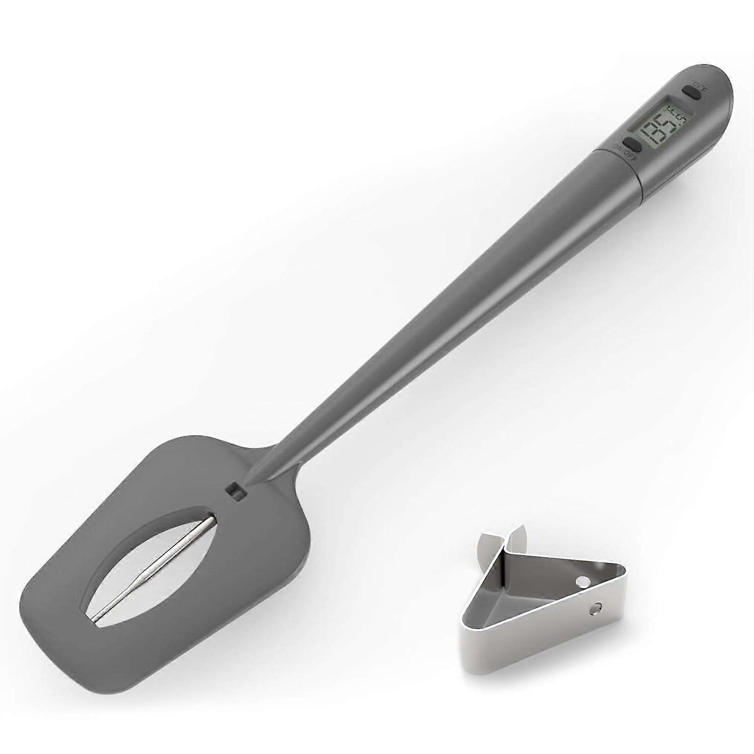 1 piece silicon grey candy thermometer spatula for chocolate and candy