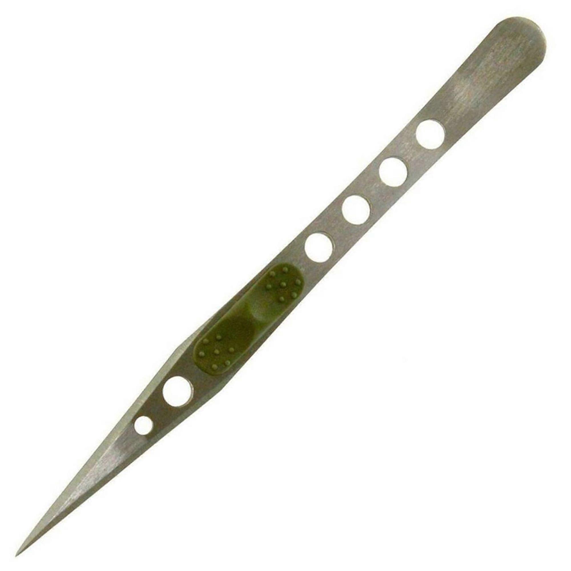 Hayashi Hamono Allex P-1P Point Curve Wood Working Tweezers + Elastic Grip