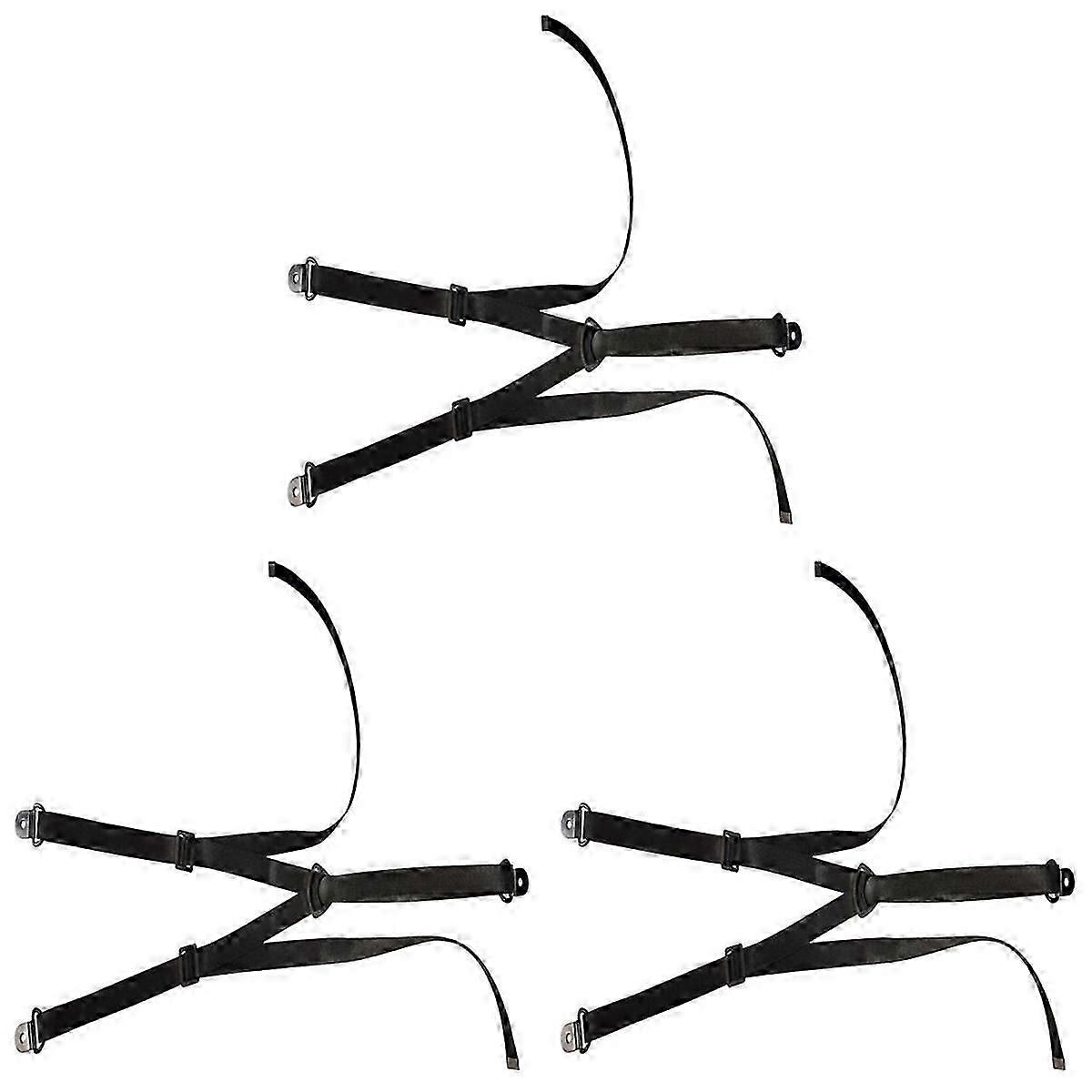 أحزمة أمان تلفزيون قابلة للتعديل ، مثبتات أثاث مضادة للانقلاب بدون حفر ، شاشات مسطحة مثبتة على الحائط 3 قطعة