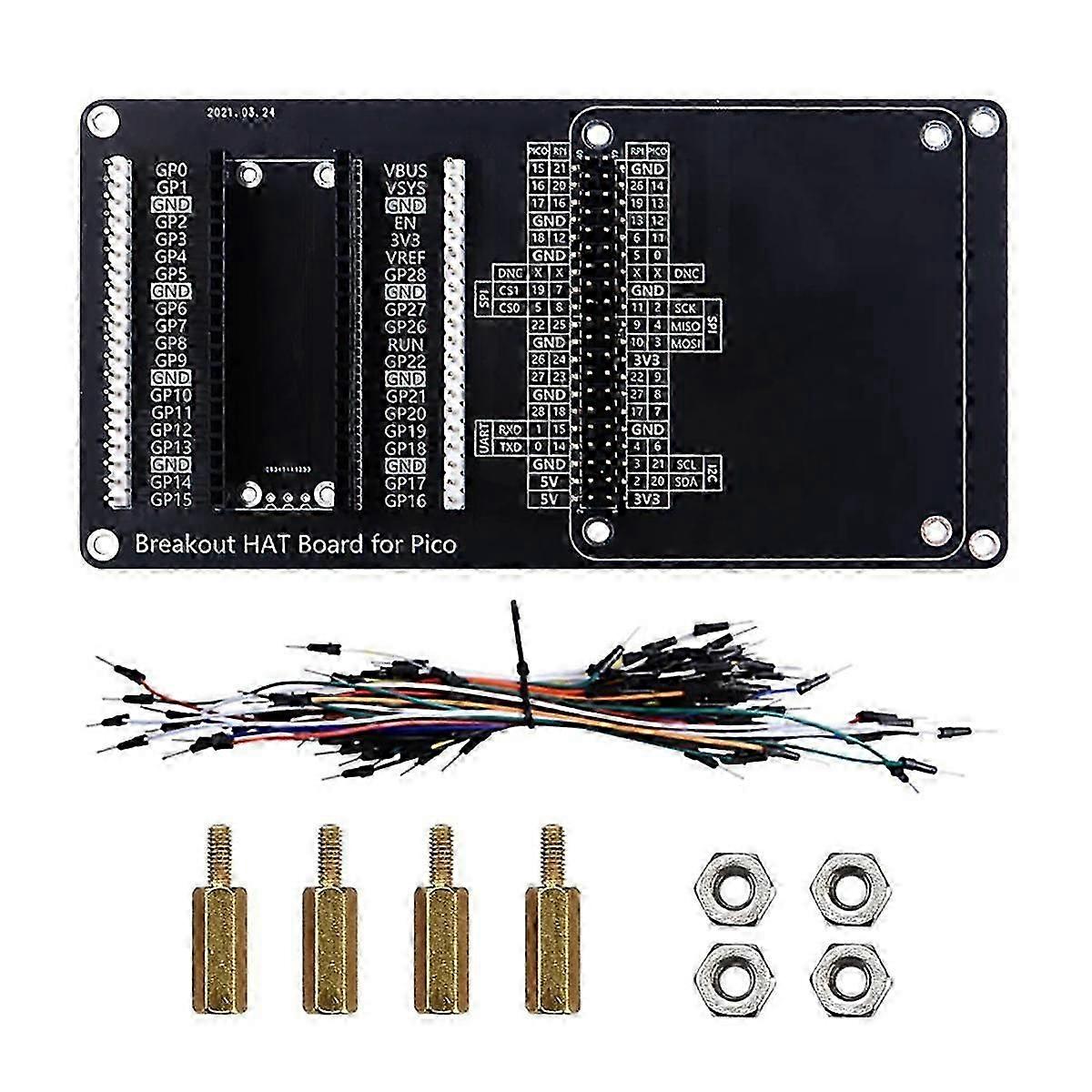 Expansion Board Module Kit for PICO W GPIO Expansion Board 4 Way Smart Relay IO Sensor Debugging Mo