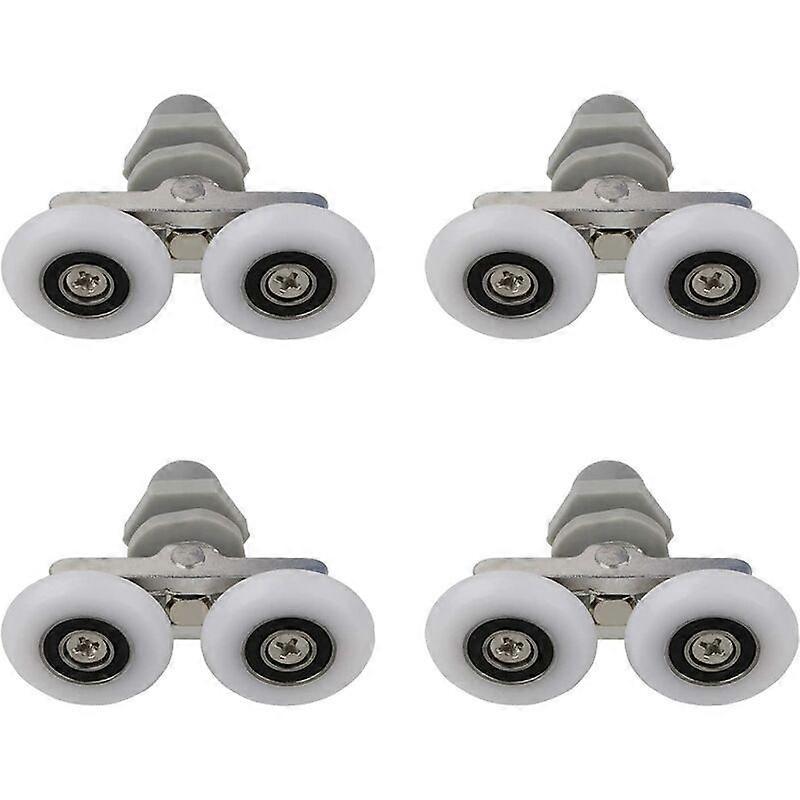 Double Casters for Shower Door Casters for Shower Door Sliding Casters Door Bathroom Shower Replacement Shower Roller,Bathroom Replacement Parts 23mm
