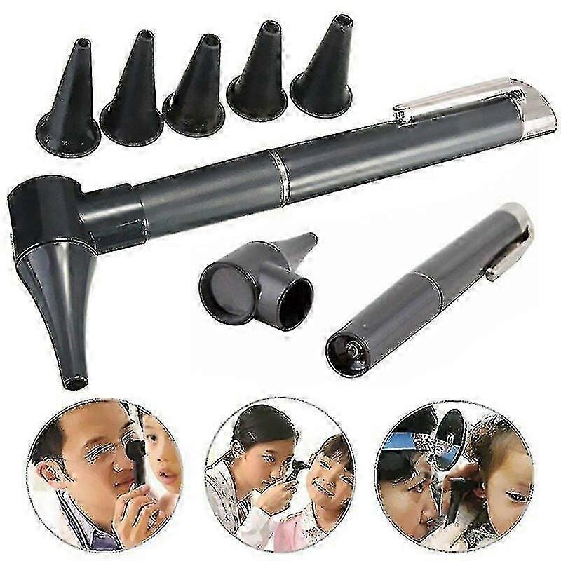 Professional Otoscope, Multi Function Diagnostic Tool With Pre-Focusing Capability And High Resolution Led Light, Easy To Carry For Ear Eye Throat