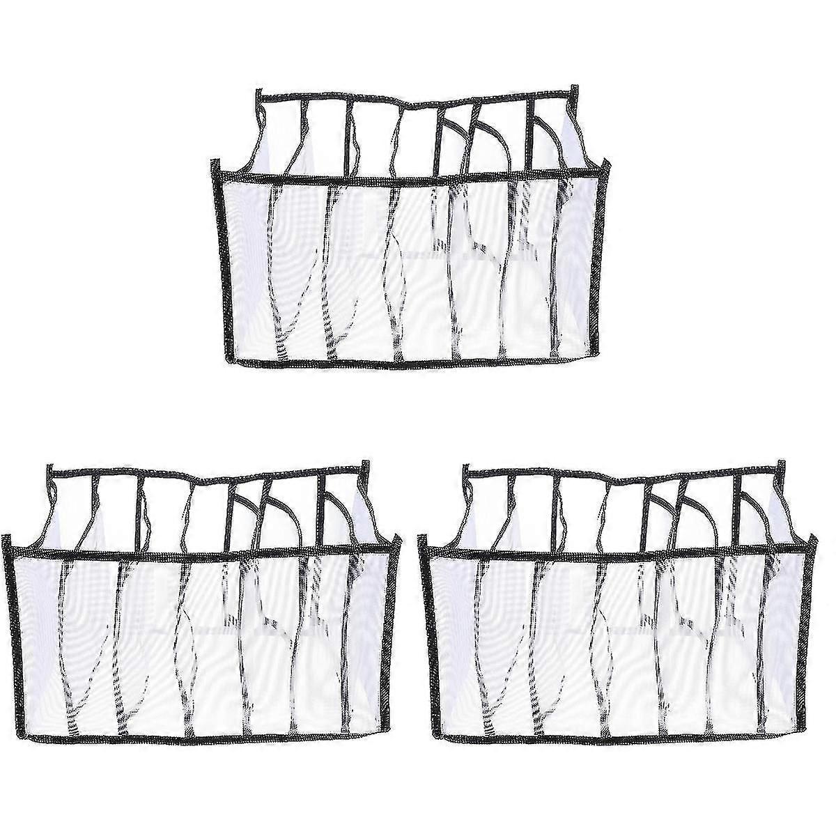 6個の家庭用ナイロン収納ボックスパンツ収納ボックススカーフ衣類収納ボックスも