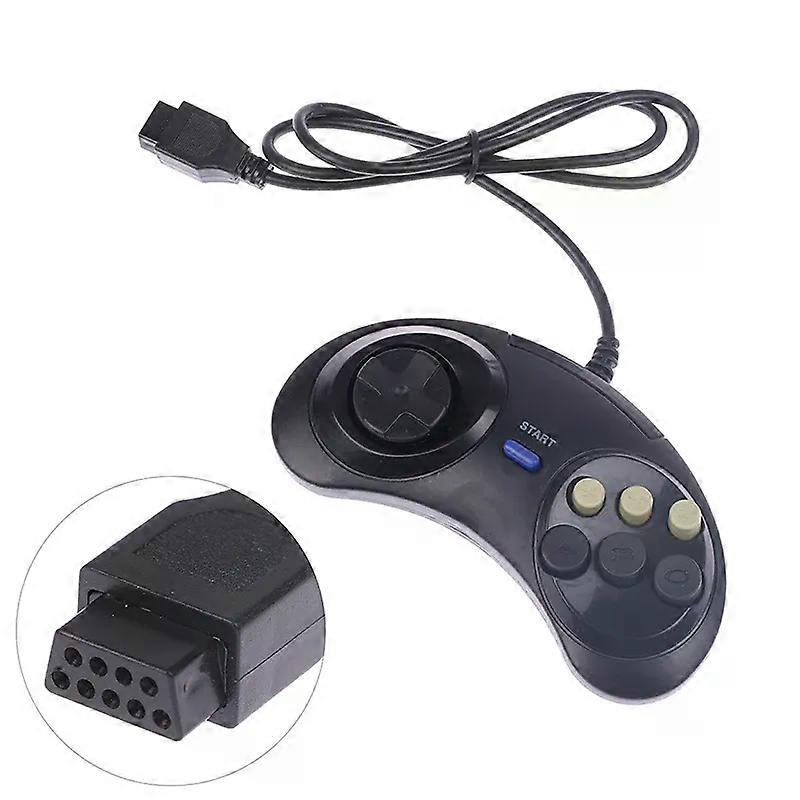 Classic Wired 6 Buttons Joypad Handle Game Controller compatible for  SEGA MD2 Mega Drive Gaming Accessories Universal Remote Control