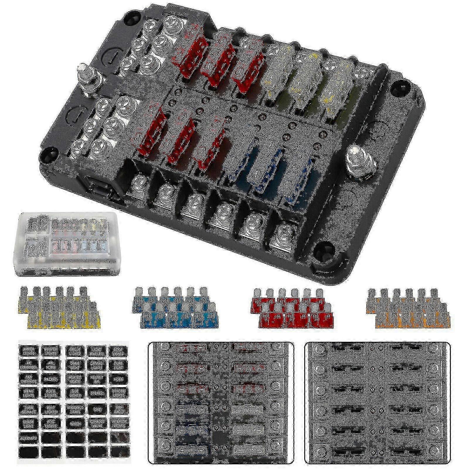 12 Way Blade Fuse Box