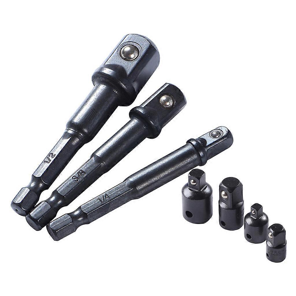 7-pack Drill Socket Adaptor Reducer Power Extension Kit Gift for Machinist