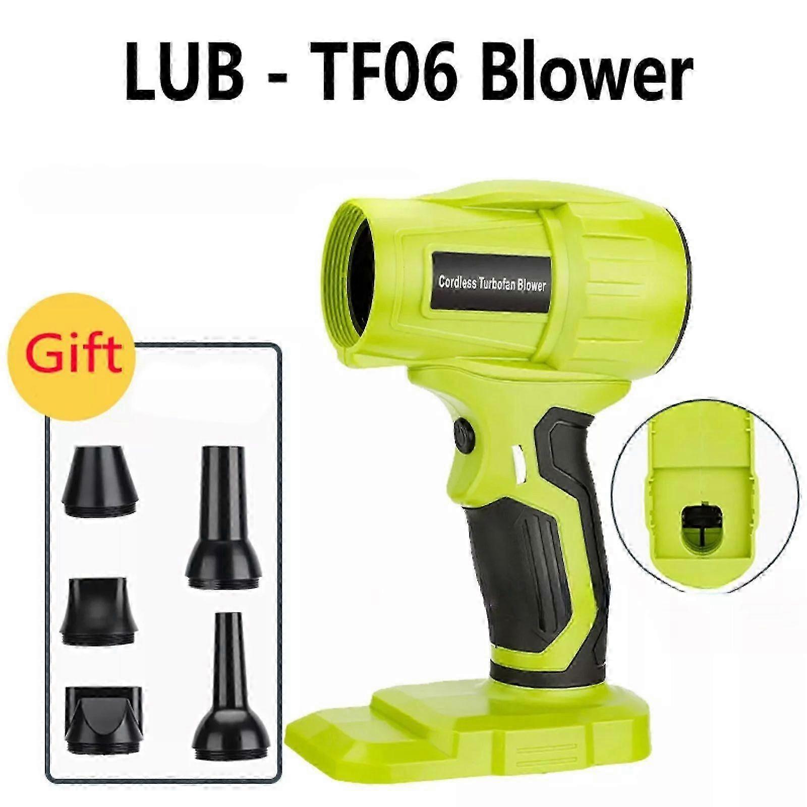 350 واط منفاخ أوراق لاسلكي في موقع العمل متوافق مع Ryobi 18V منفاخ عنيف توربو جيت مروحة- CHENG FU