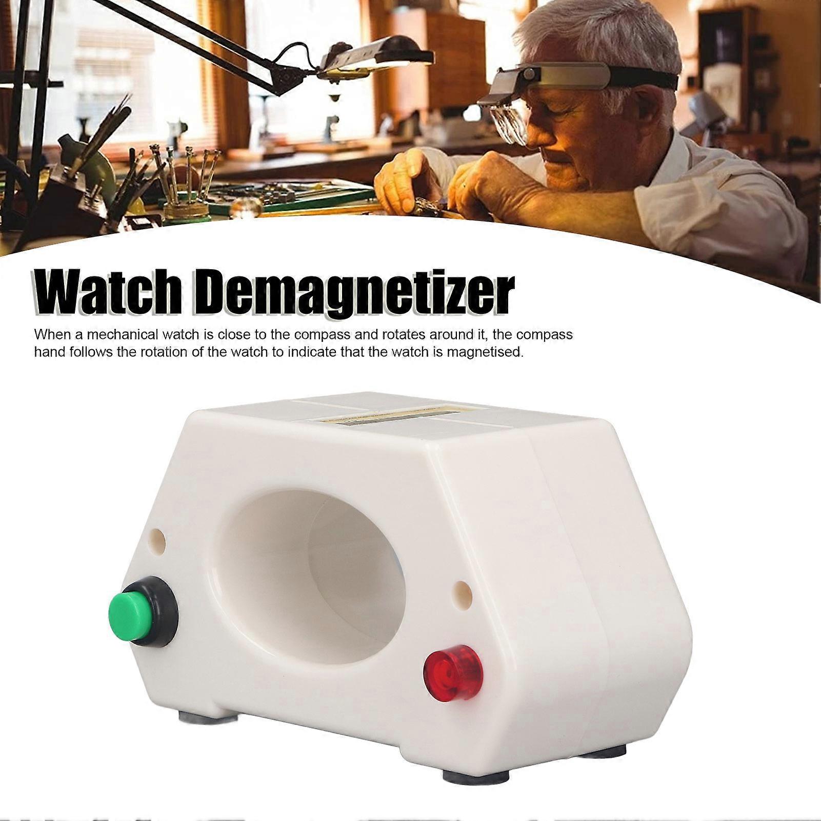 Watch Demagnetizer ABS Housing Portable Power On Indicator Watch Demagnetization Machine