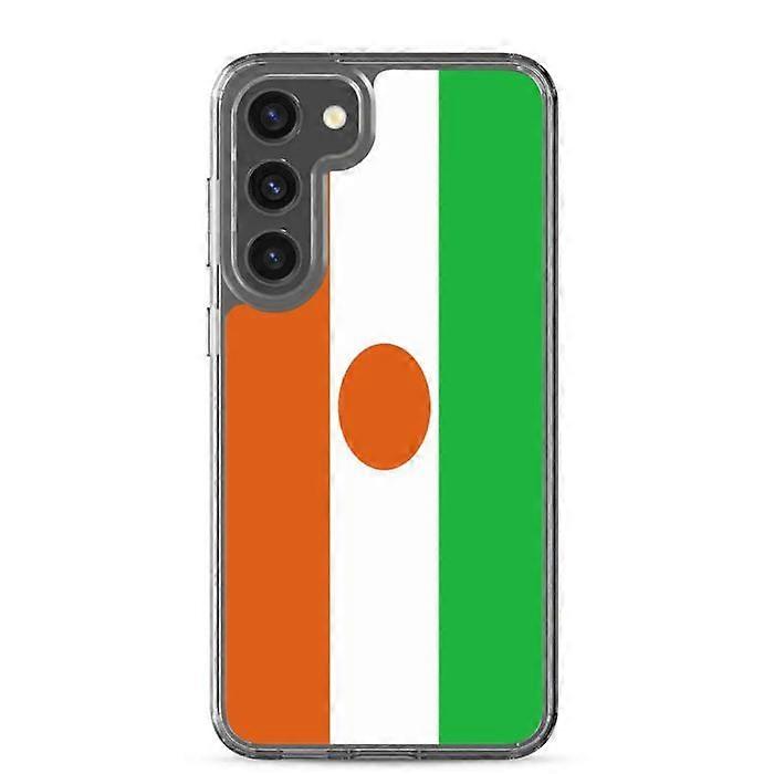 Phone Case - PIXELFORMA - Samsung Galaxy S22 Plus - Niger Flag - Transparent Plastic - Flexible