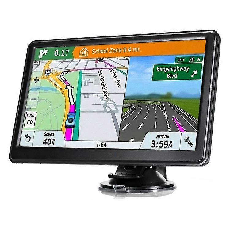 G102 7 Inch Car GPS Navigator 128M + 8G Speed Camera Alert Navigation System with Europe Map