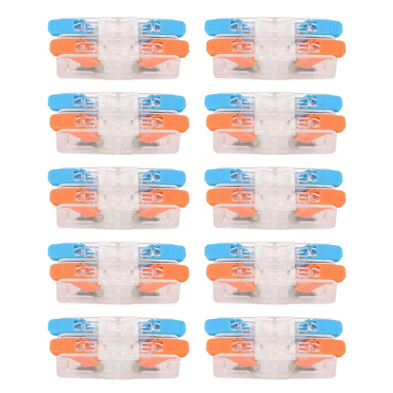 2025 Latest Model  10 PCS Conductor Compact Connectors 2 In 2 Out Lever Wire