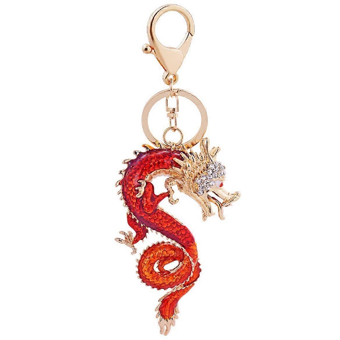 Dragon Keychain for Women, Chinese Dragon Key Chain, Sparkling Dragon Key Ring