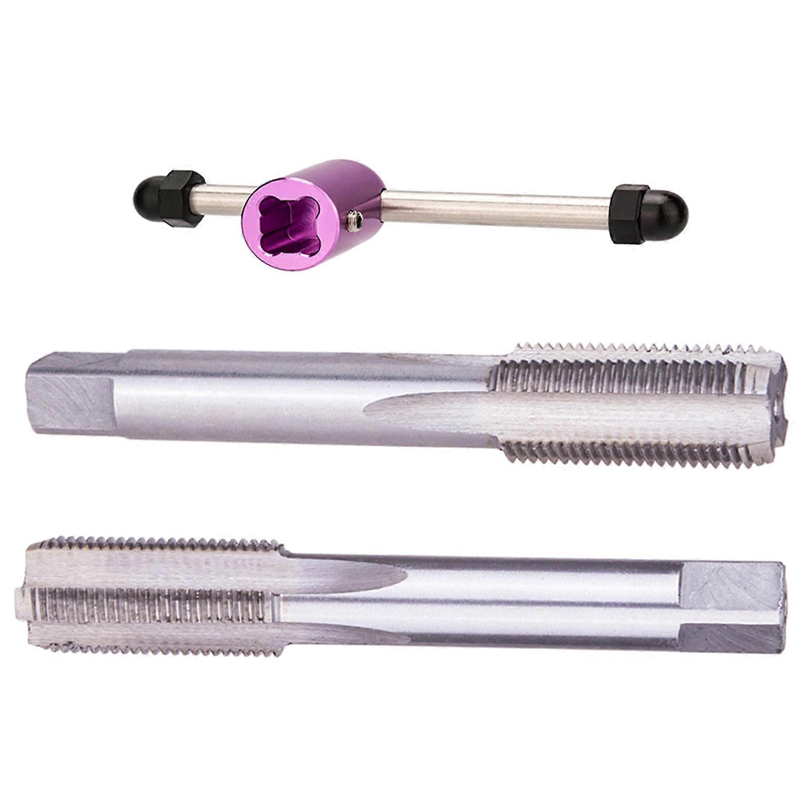 Bicycles Crank Tapping Threading Tool High Speed Steel Left And Right Hand Thread Tap Crank Pedal Thread Tapping Device Multicolor