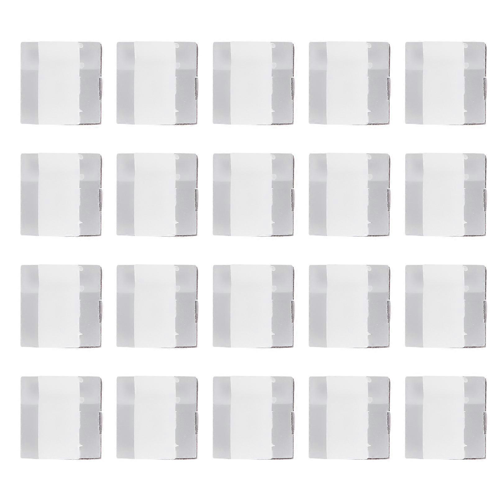Extension Cord Clips Mini Cable Clips Self Adhesive Hook Wire Management for Car Home Office 100Pcs