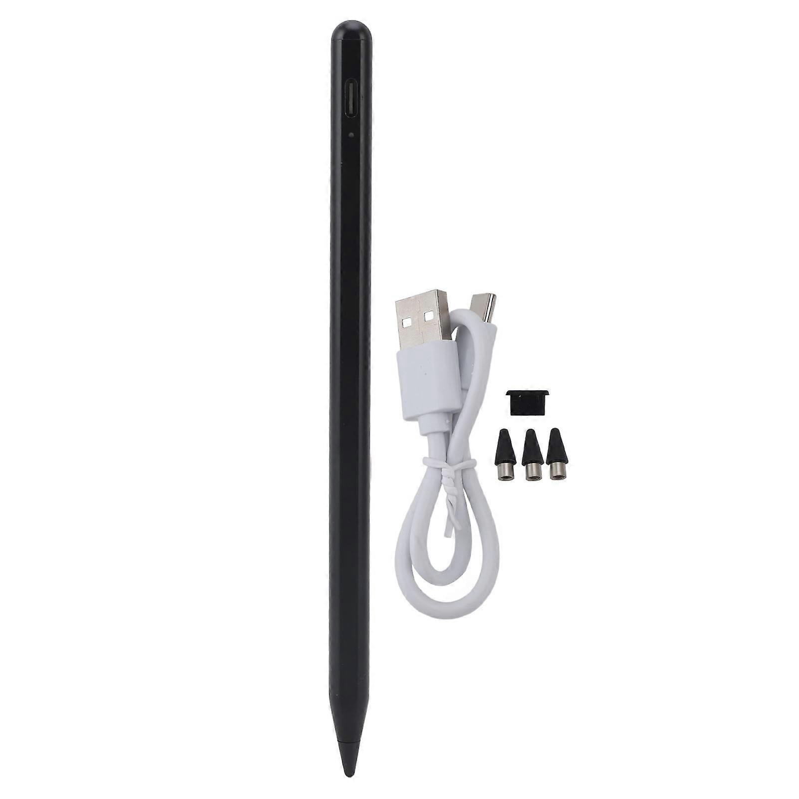 Black Magnetic Tablet Stylus Pen for Android & iOS - High Sensitivity & Precise Tip