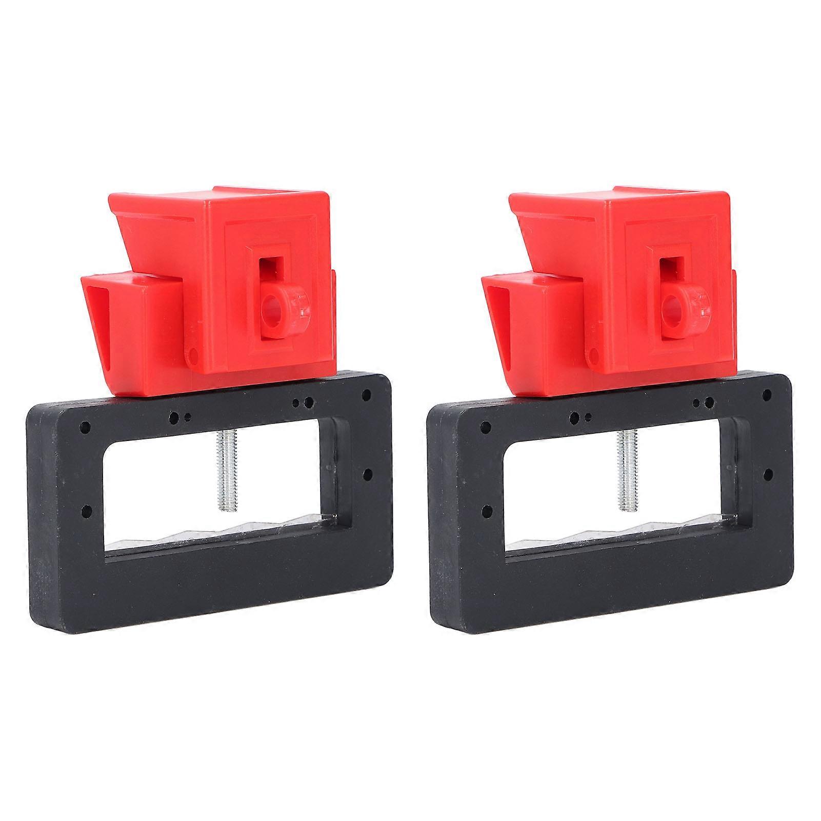 2PCS Clamp On Circuit Breaker Tagout Device Blade Teeth Bite Design Circuit Breaker Lockout Device 