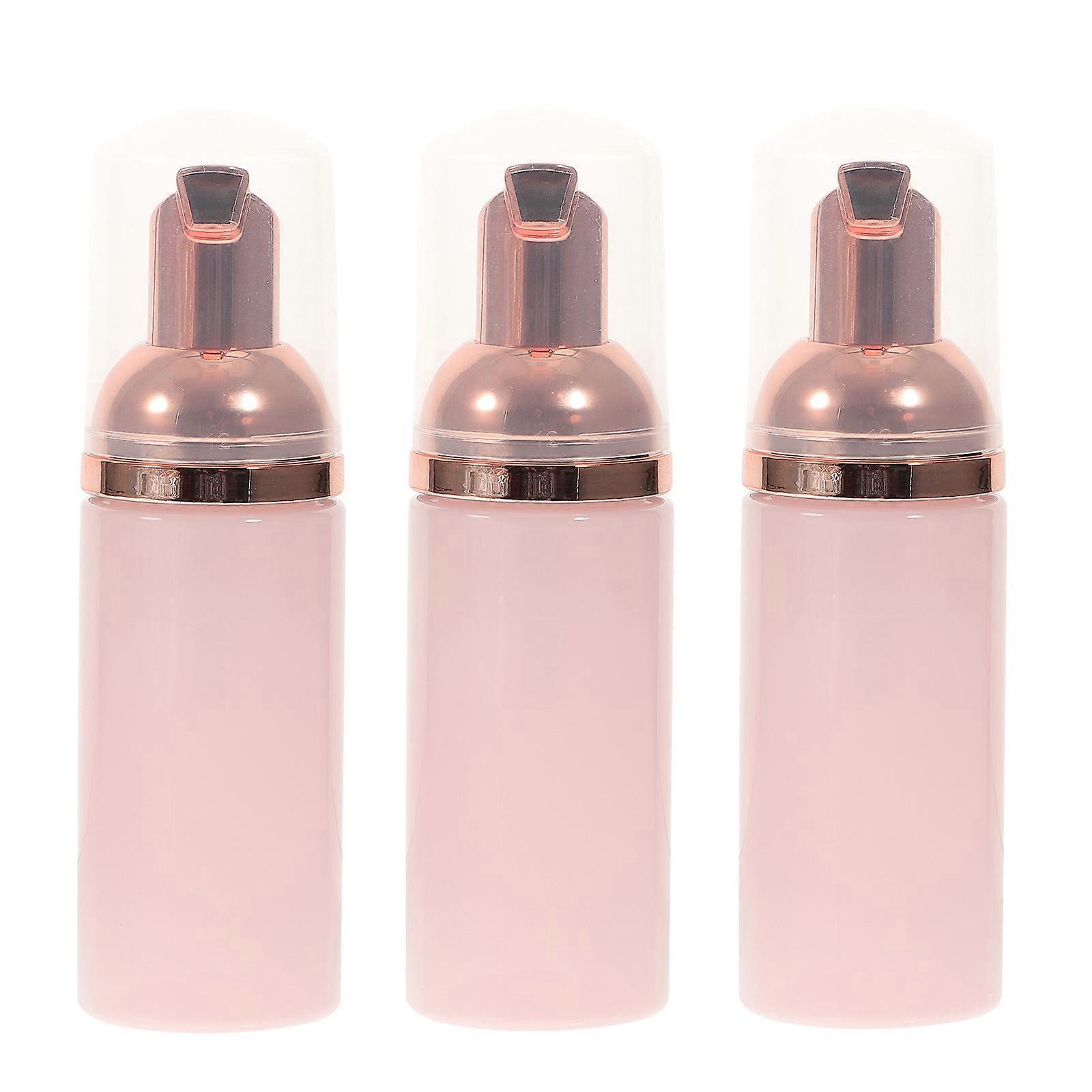 3pcs 50ml Refillable Foaming Pump Dispenser Empty for Travel Hand Soap Shampoo Bottle Set