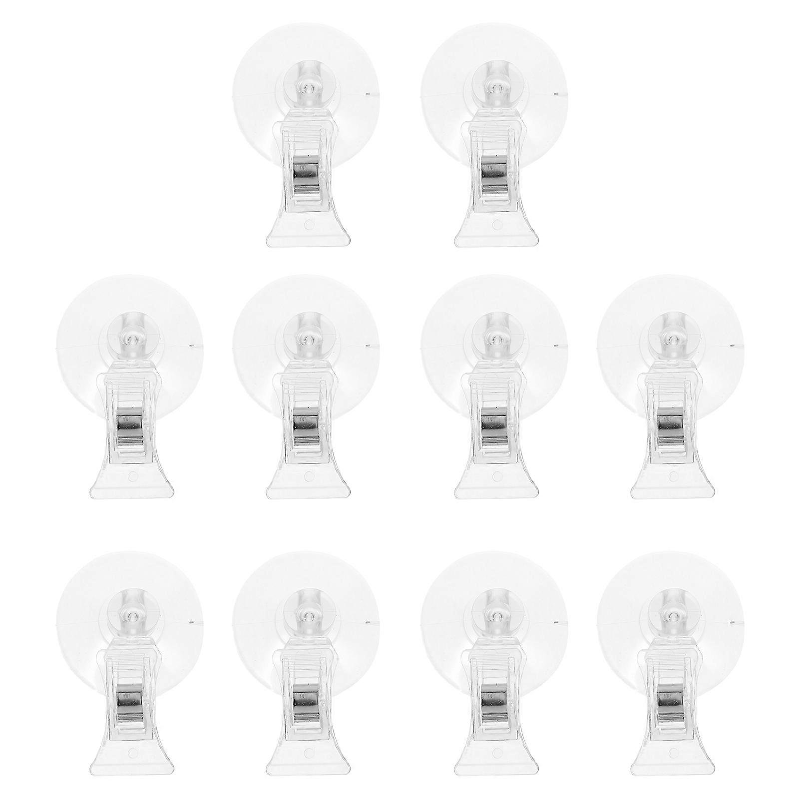 Label Clips with Suction Base for Secure Display of Information in Shops