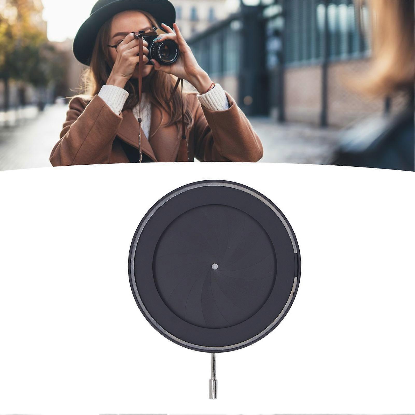 Adjustable Iris Aperture Diaphragm 2‑50mm Microscope Iris Adapter Aperture Adjustable Lens Diaphragm Optical Diaphragm 