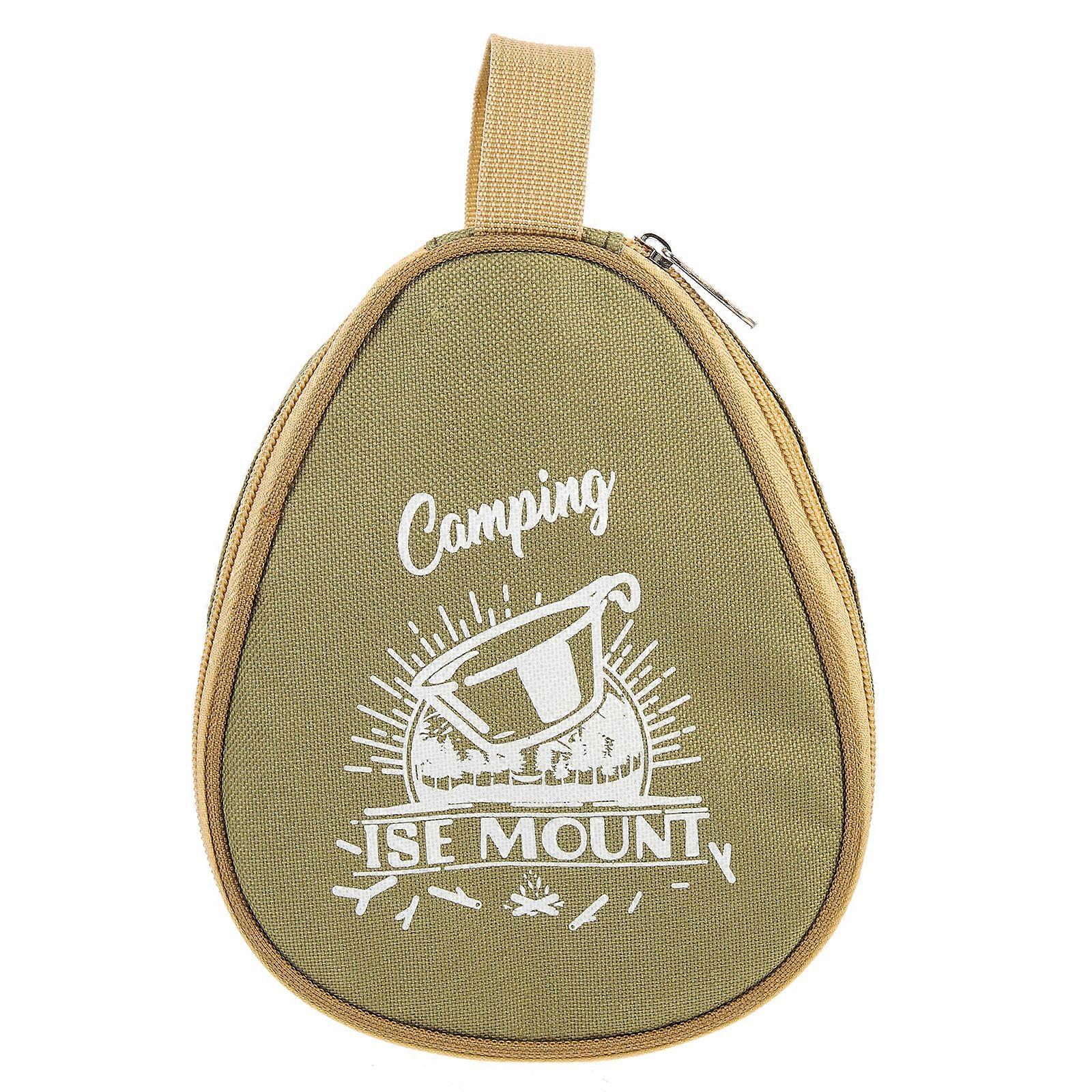 منظم وعاء التخييم حقيبة أدوات مائدة سعة كبيرة قماش أكسفورد مقاوم للماء في الهواء الطلق التخييم 1 حزمة