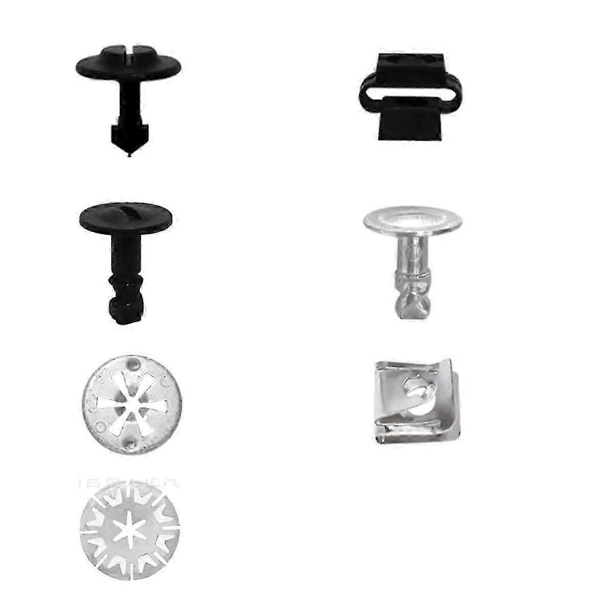 Set of 100 Auto Clips, Various Types of Car Assembly Clips, Nylon Body Clip Parts for Motor Undercover and Splash Guard, Compatible with Cer