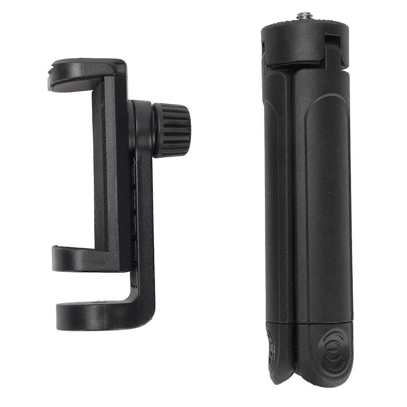 Portable Phone Tripod with 360° Rotation - Compact Design, Cold Shoe, Stable Support