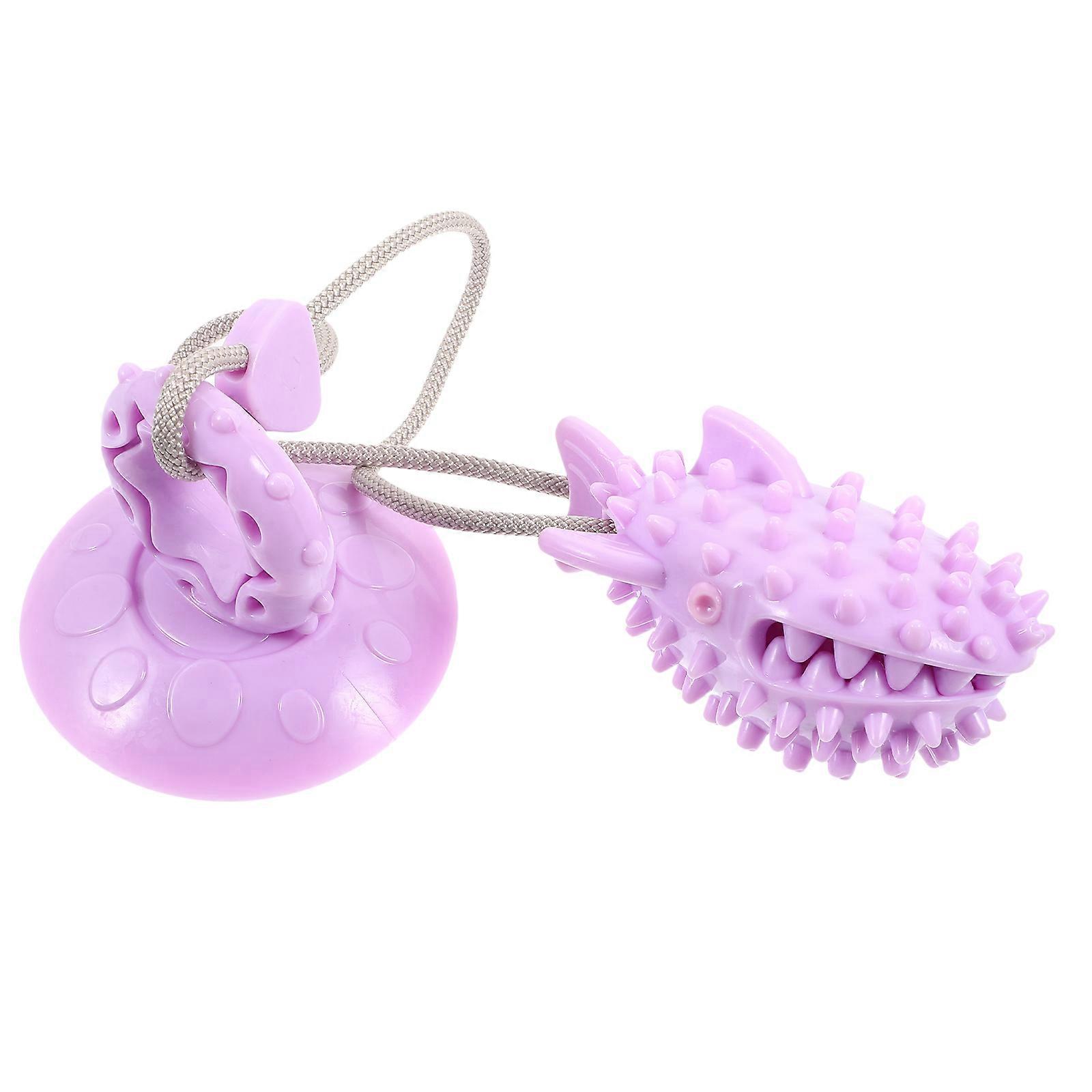 Suction Cup Dog Toy Interactive Ball for Aggressive Chewer Dogs TPR Material Chewing 1Pack
