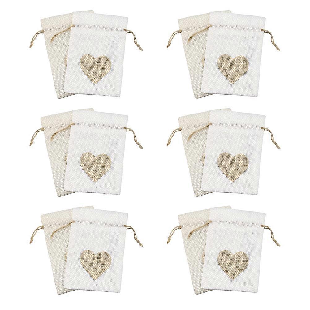 Drawstring Candy Bag Candy Bags Showers 14x10cm Chic Storage 12Set