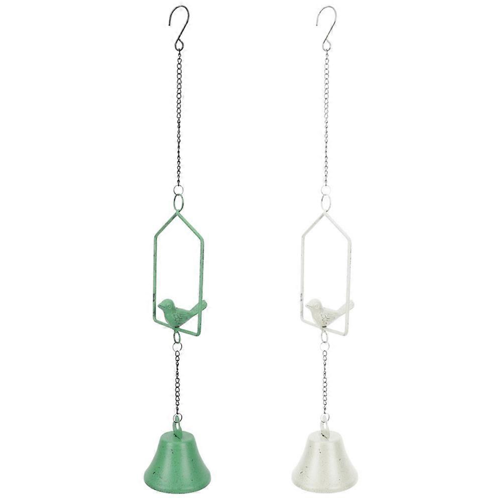 Home Decoration Bird Wind Chime for Balcony Garden Lovers Retro Style 2Pcs