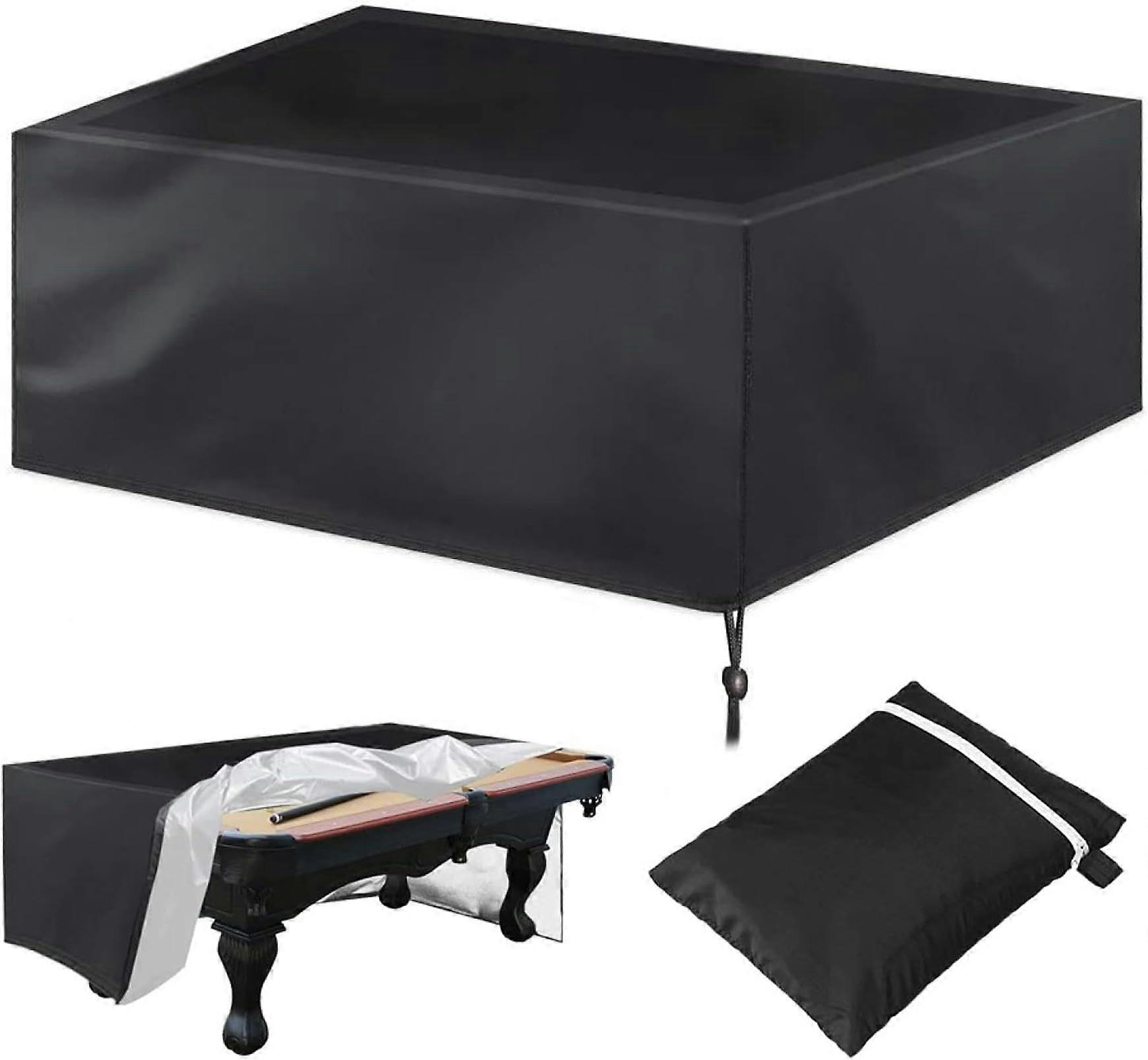 Outdoor Pool Table Cover for Billiard Tables with Drawstring and Storage Bag, and Table Cover for Rectangular Tables, 9ft