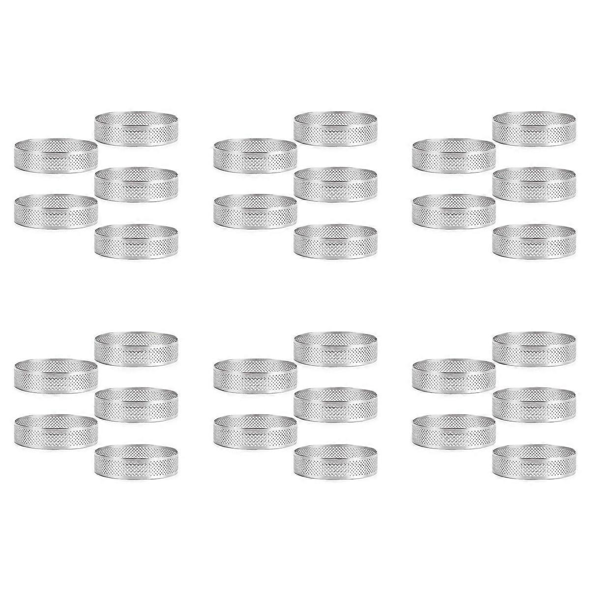 Stainless Steel Perforated Tart Ring, Perforated Cake Mousse Ring