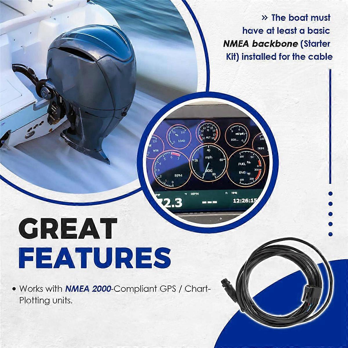 2X for & 000-0120-37 Engine Interface Cable NMEA 2000 7M & T