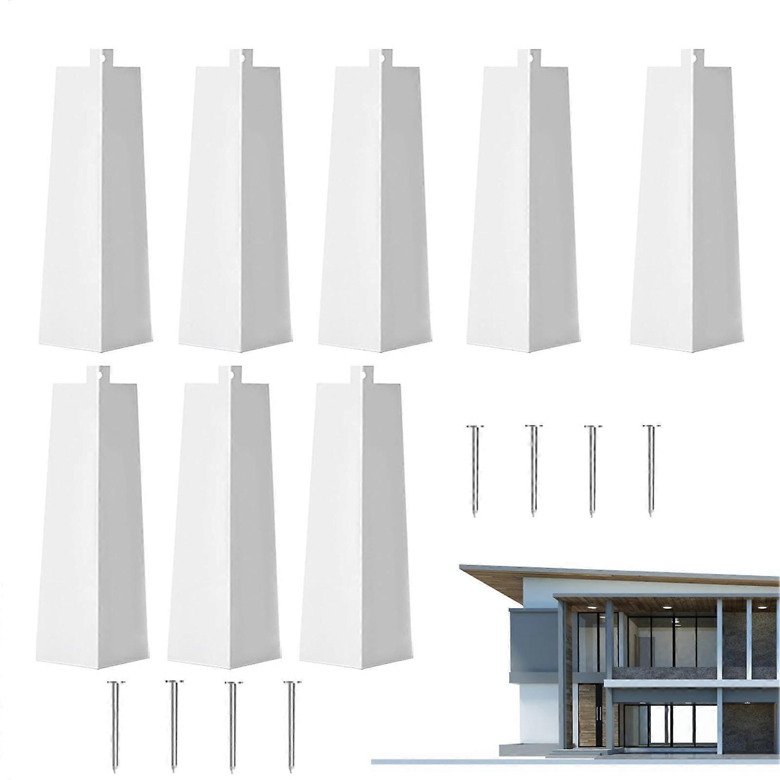 Aluminium Corner Cladding, Aluminium Siding Corners, 8 x Aluminium Wall Cladding Ref: 1053