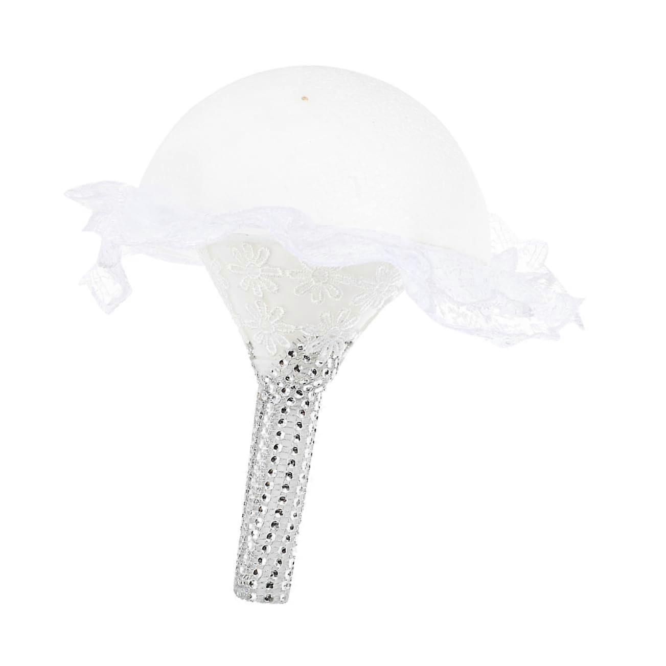 Floral Foam Holder for Bouquets, Silver Tip, Soft Foam Flower Arranger, 30cm Size, Ideal for Floral Arrangements