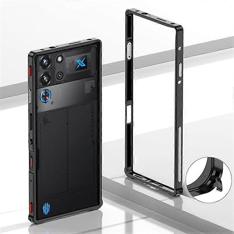 ZTE nubia Red Magic 10 Pro + 5G / 10 Pro 5Gメタルフレームレンズプロテクター付き放熱カバーに対応したバンパーケース