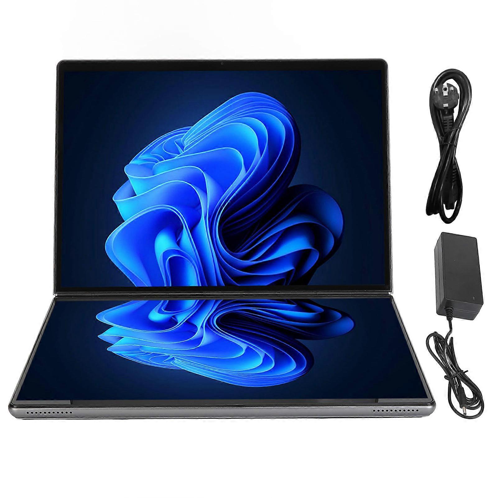 13.5 inch Business Laptop Dual Touchscreen 180 Degree Foldable 16GB/256GB Bluetooth 5.0 Support Windows 11 Pro EU Plug 100-240V