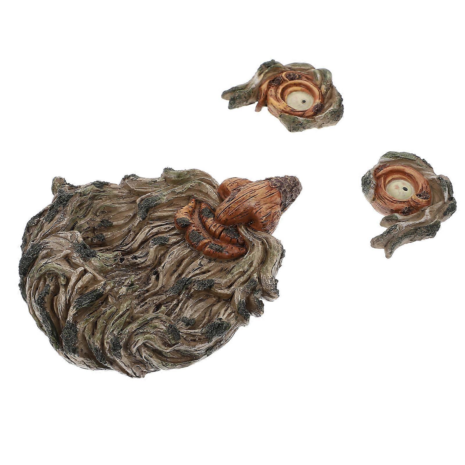 Tree Face Bird Feeder 16.5X13cm Resin Home Decoration For Families 1Pc