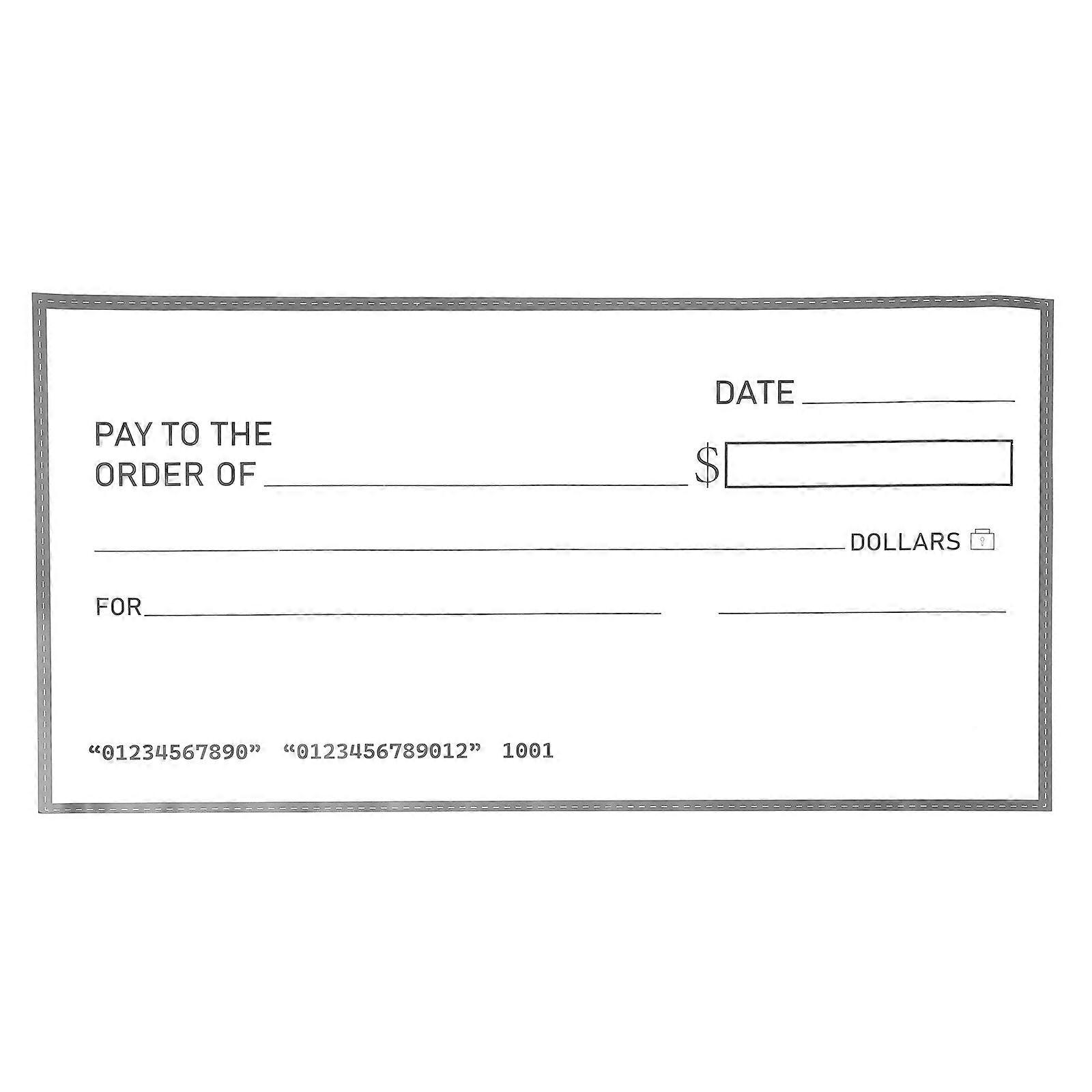 Giant Check Big Check For Presentations Big Fake Checks Funny Jumbo Check Oversized Blank Presentation Check For Donation Raffle Fundraisers Award Pri