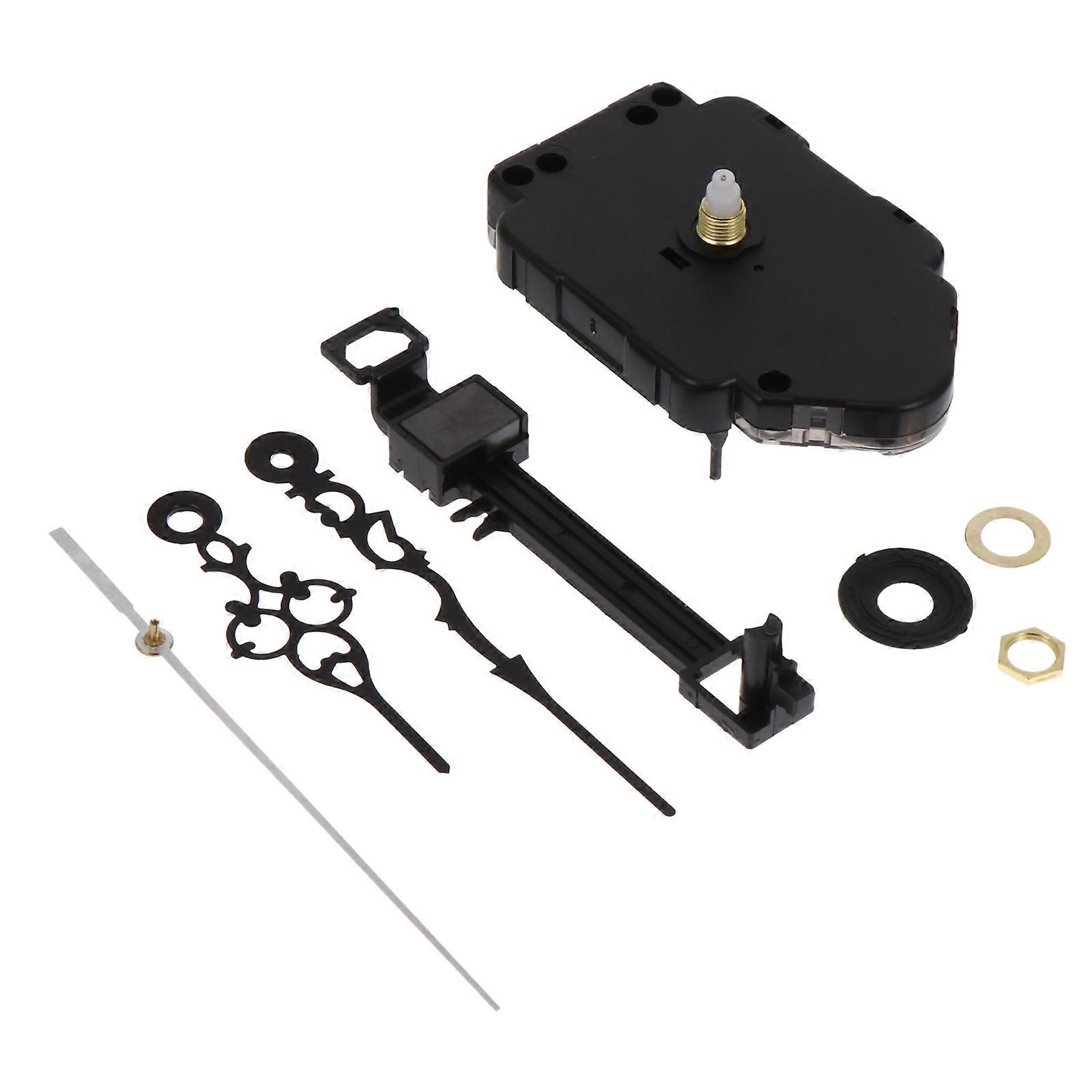Clock Parts Mute Clock Movement Precision Quartz Clock Repair Home Use Black 1Set