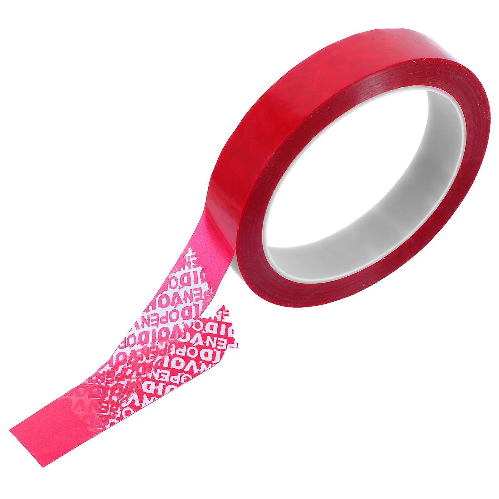 Wrapping Tape Tamper Evident Tape for Sealing Important Files Red 1 Roll