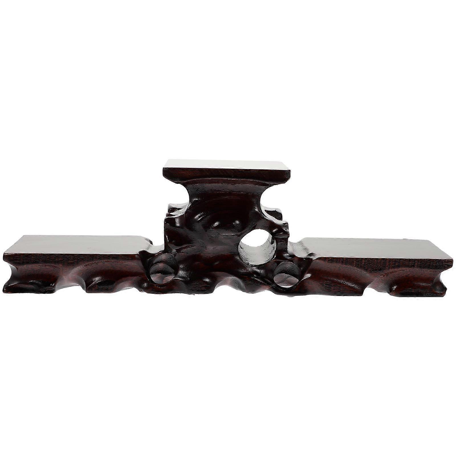 1pc Decorative Jade Statue Base Antique Craft Display Rack for Miniature Figurines & Home Decor – Seamless Retro Design Aesthetic