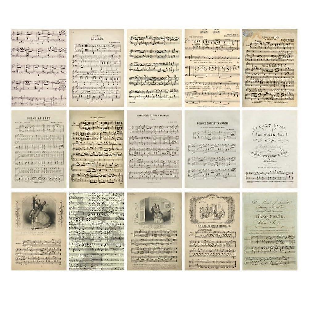 Retro Handbook Material Book DIY Basic Material Kit Retro Inspiration Series Retro Handbook Decorative Carrier Paper, A Ref: 1514