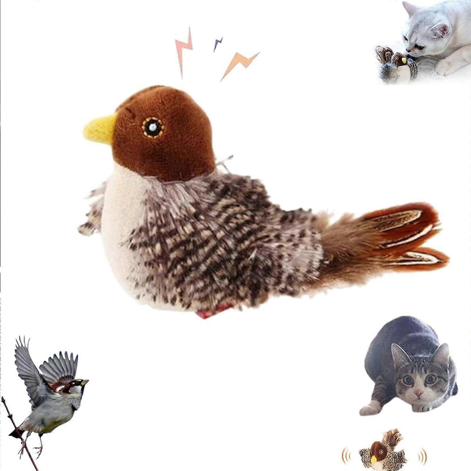 Flappychase Bird, Flying Bird Cat Toy, Flapping Bird Cat Toy, Hummingbird Cat Toy