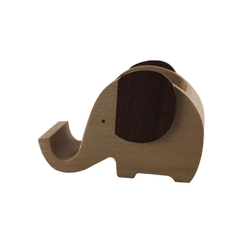 Elephant Pencil Case Cartoon Shape Pen Container With Cell Phone Stand 1Set