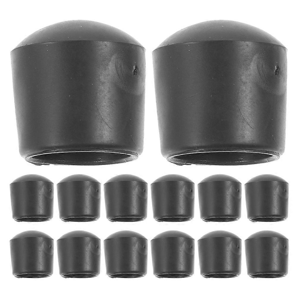 Table Foosballs Replacements Foosball Table End Caps Enhanced Gameplay 24Pcs Black PVC Wear Resistant